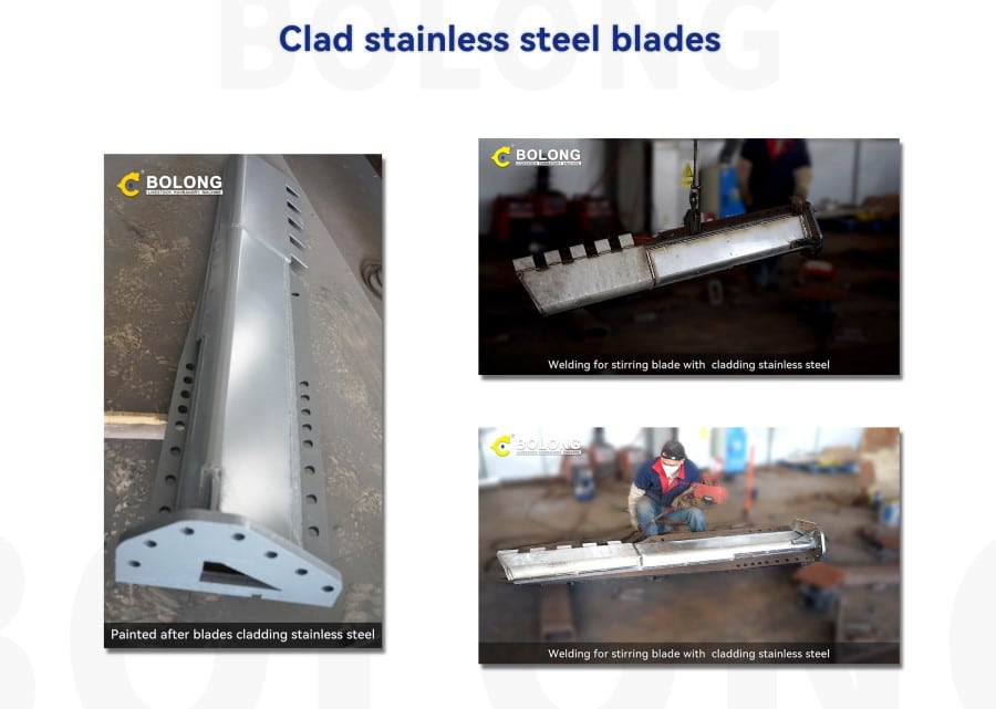 Clad stainless steel blades